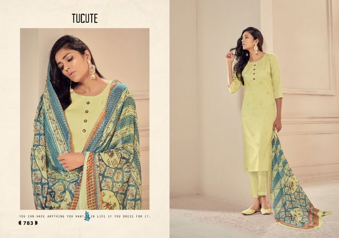 Karma Tucute Series 777 Series Latest Fancy Designer Printed Mix Fabric Salwar Suit Collection